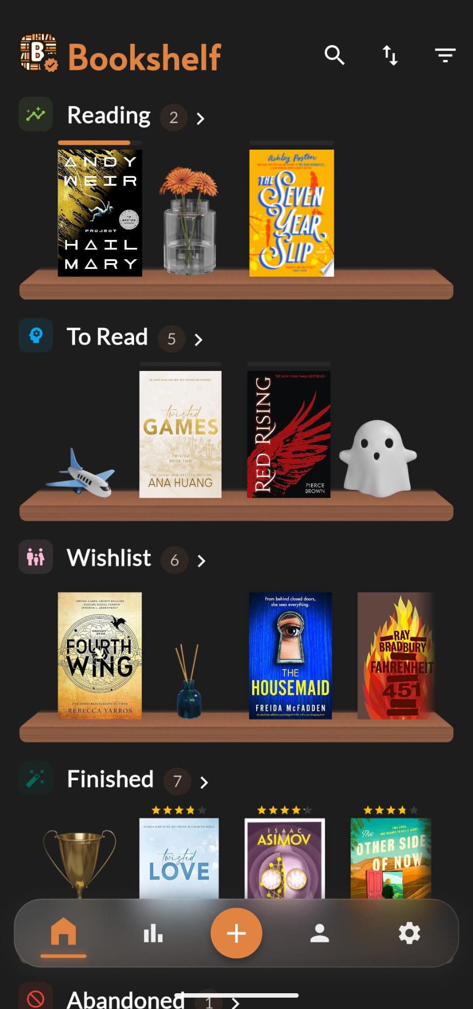 Bookshelf app screenshot 1